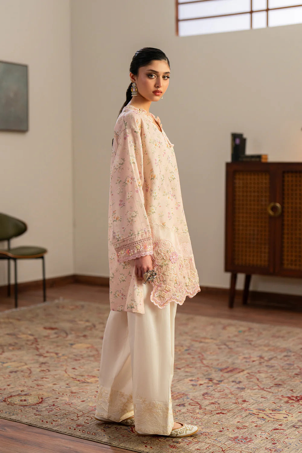 POWDER PINK | E4181/103/315 | Rozana Collection Summer '26 - Drop 2 | Ethnc