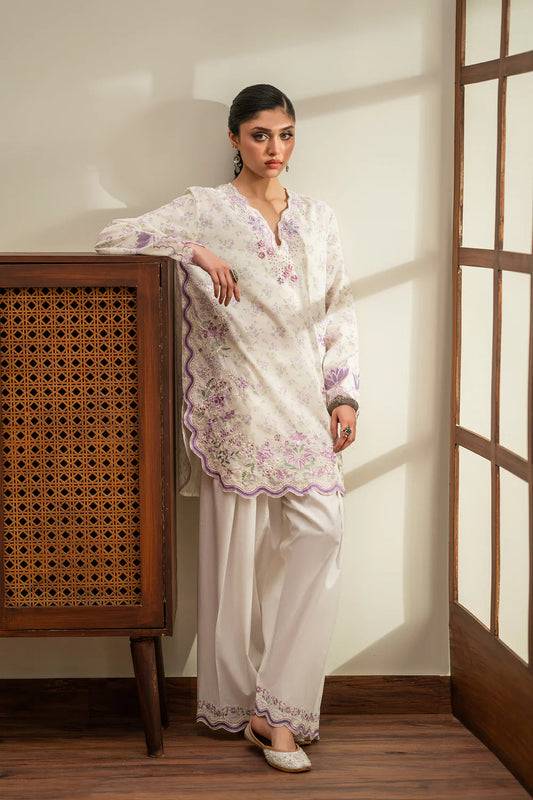 WHITE | E4422/103/001 | Rozana Collection Summer '26 - Drop 2 | Ethnc
