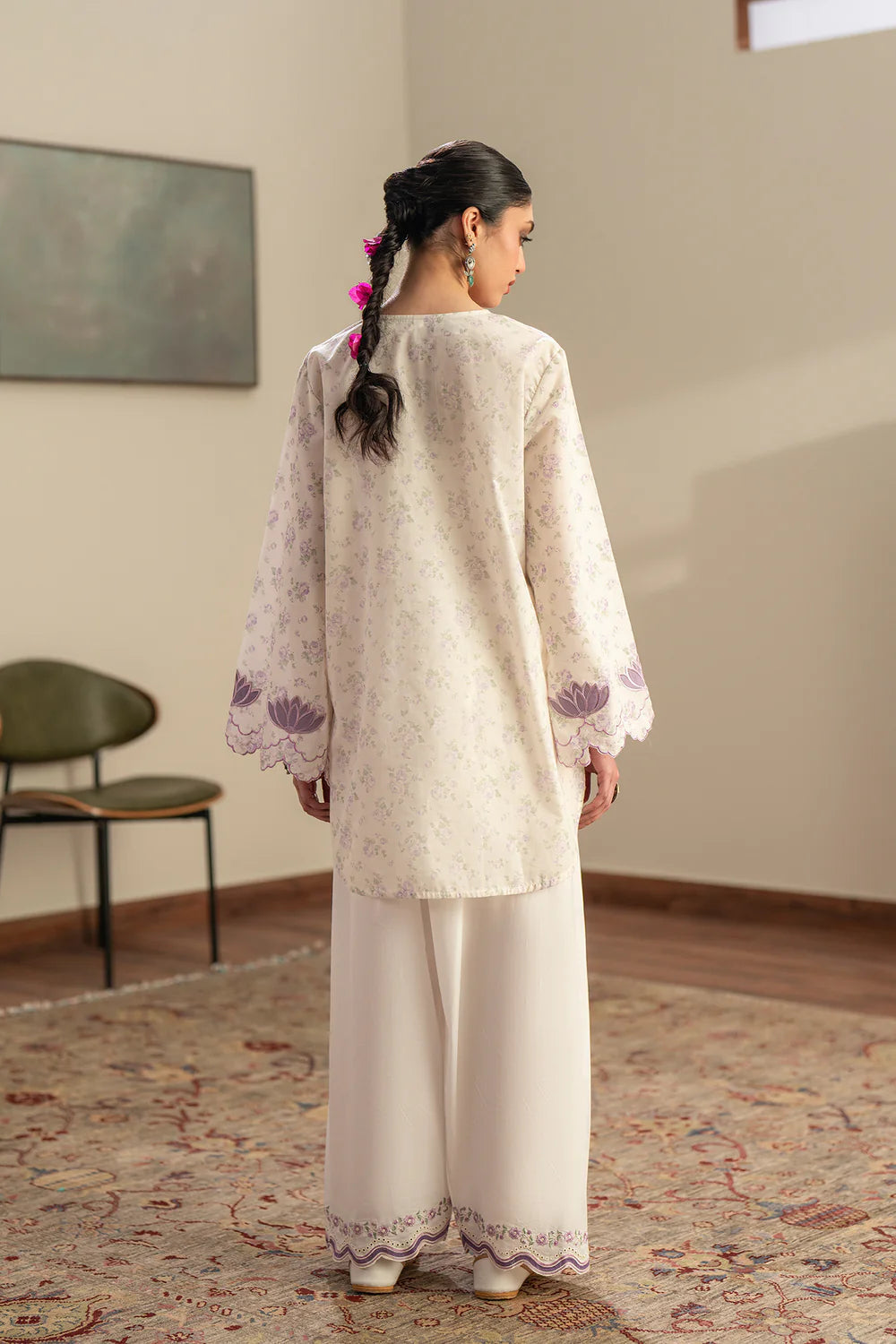 WHITE | E4422/103/001 | Rozana Collection Summer '26 - Drop 2 | Ethnc