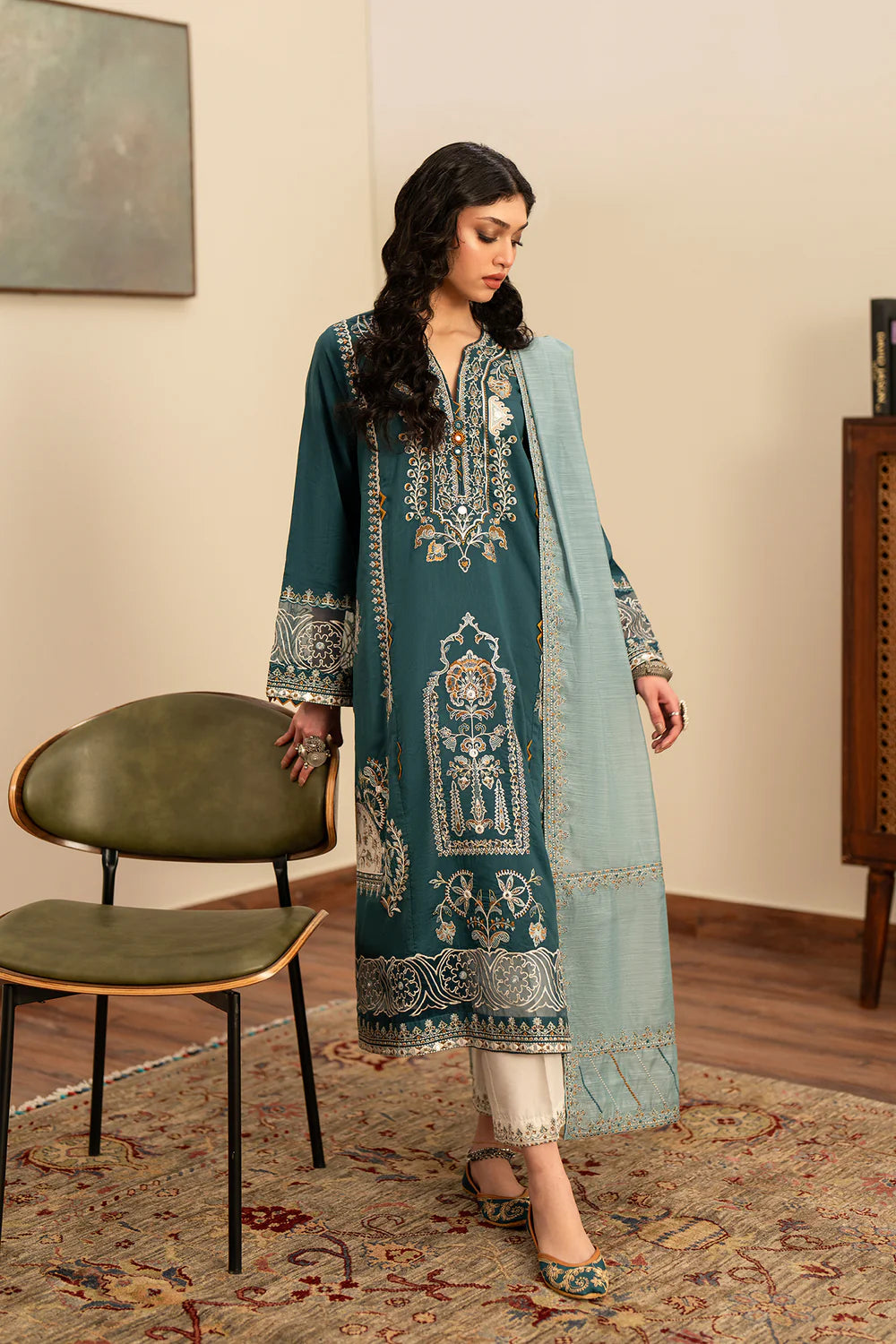 PEACOCK | E4234/103/602 | Rozana Collection Summer '26 - Drop 2 | Ethnc