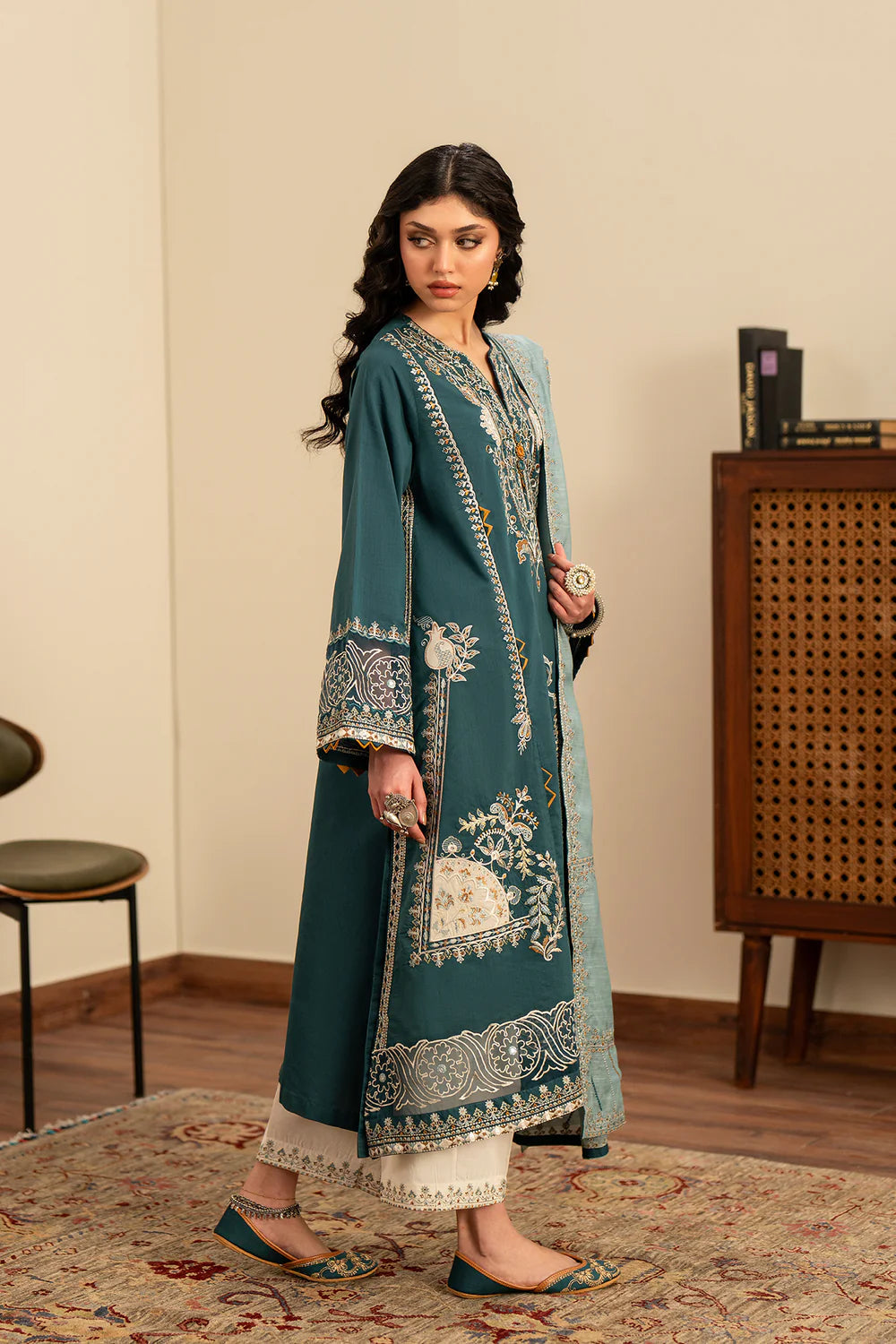 PEACOCK | E4234/103/602 | Rozana Collection Summer '26 - Drop 2 | Ethnc