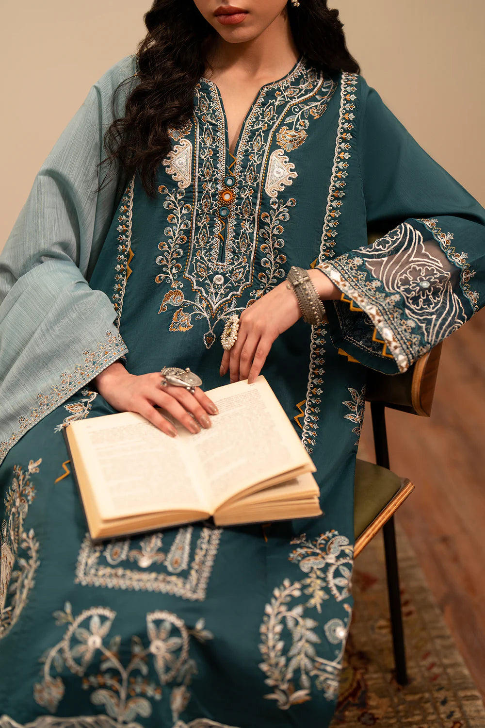 PEACOCK | E4234/103/602 | Rozana Collection Summer '26 - Drop 2 | Ethnc
