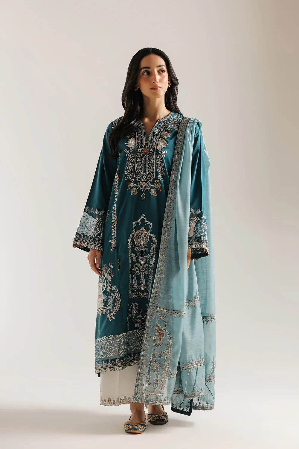 PEACOCK | E4234/103/602 | Rozana Collection Summer '26 - Drop 2 | Ethnc