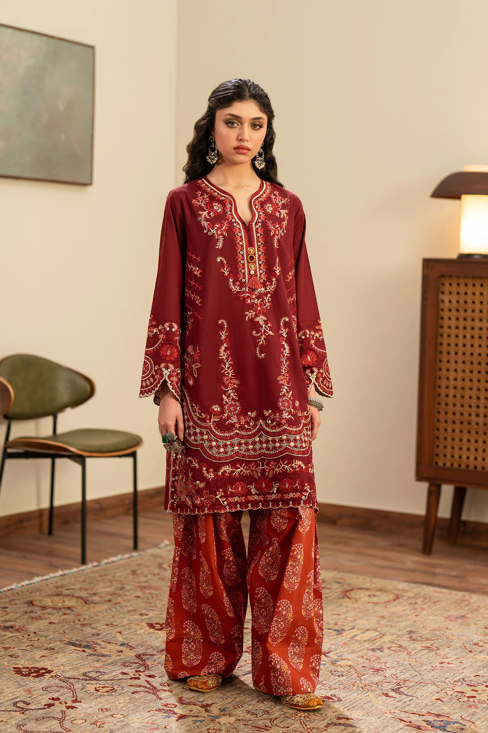 TERRACOTTA | E4356/103/303 | Rozana Collection Summer '26 - Drop 2 | Ethnc