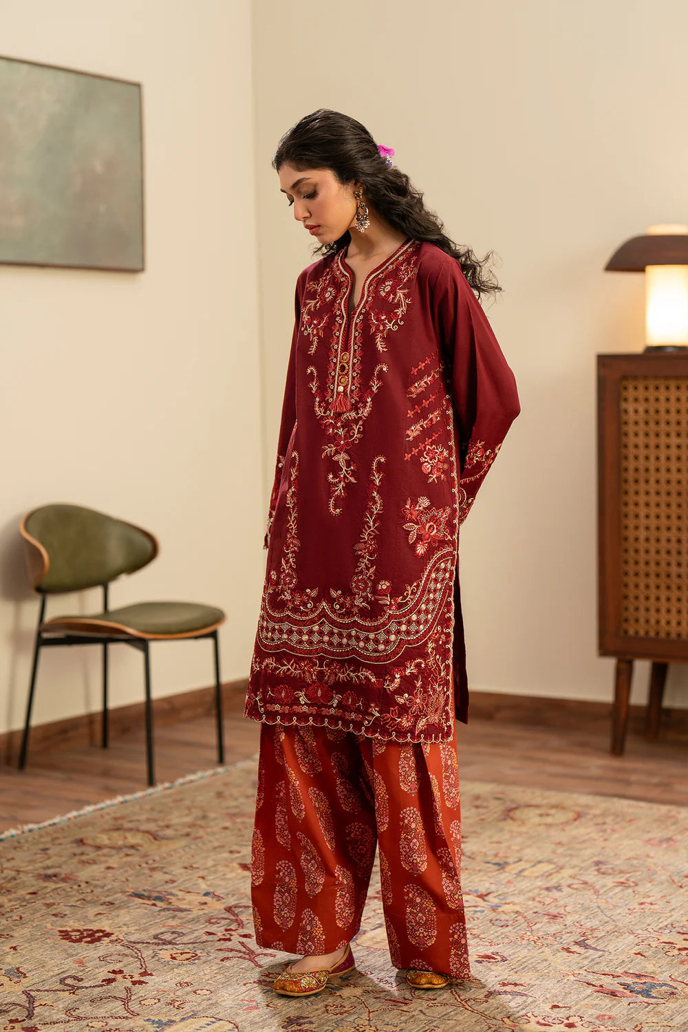 TERRACOTTA | E4356/103/303 | Rozana Collection Summer '26 - Drop 2 | Ethnc