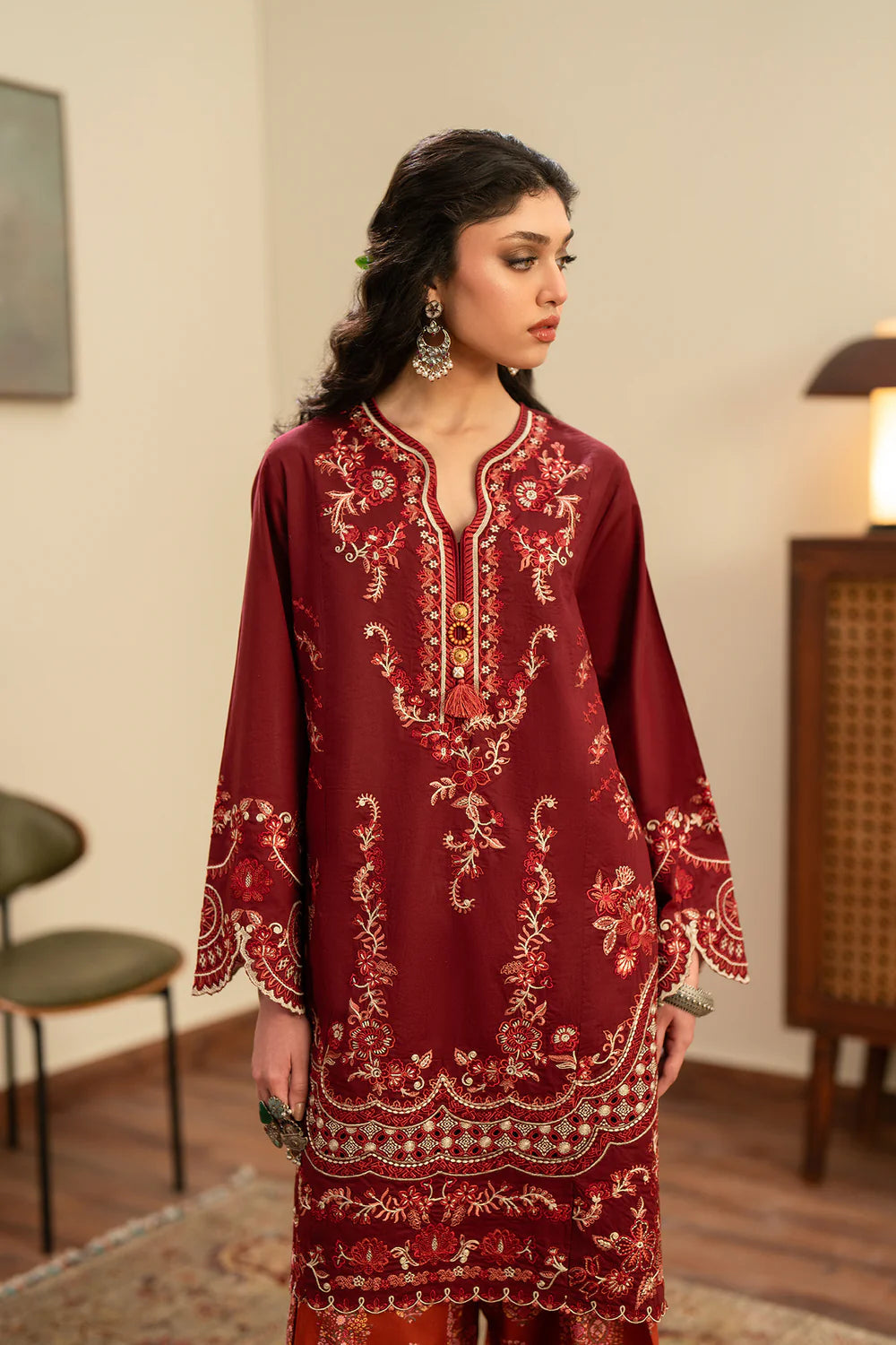 TERRACOTTA | E4356/103/303 | Rozana Collection Summer '26 - Drop 2 | Ethnc