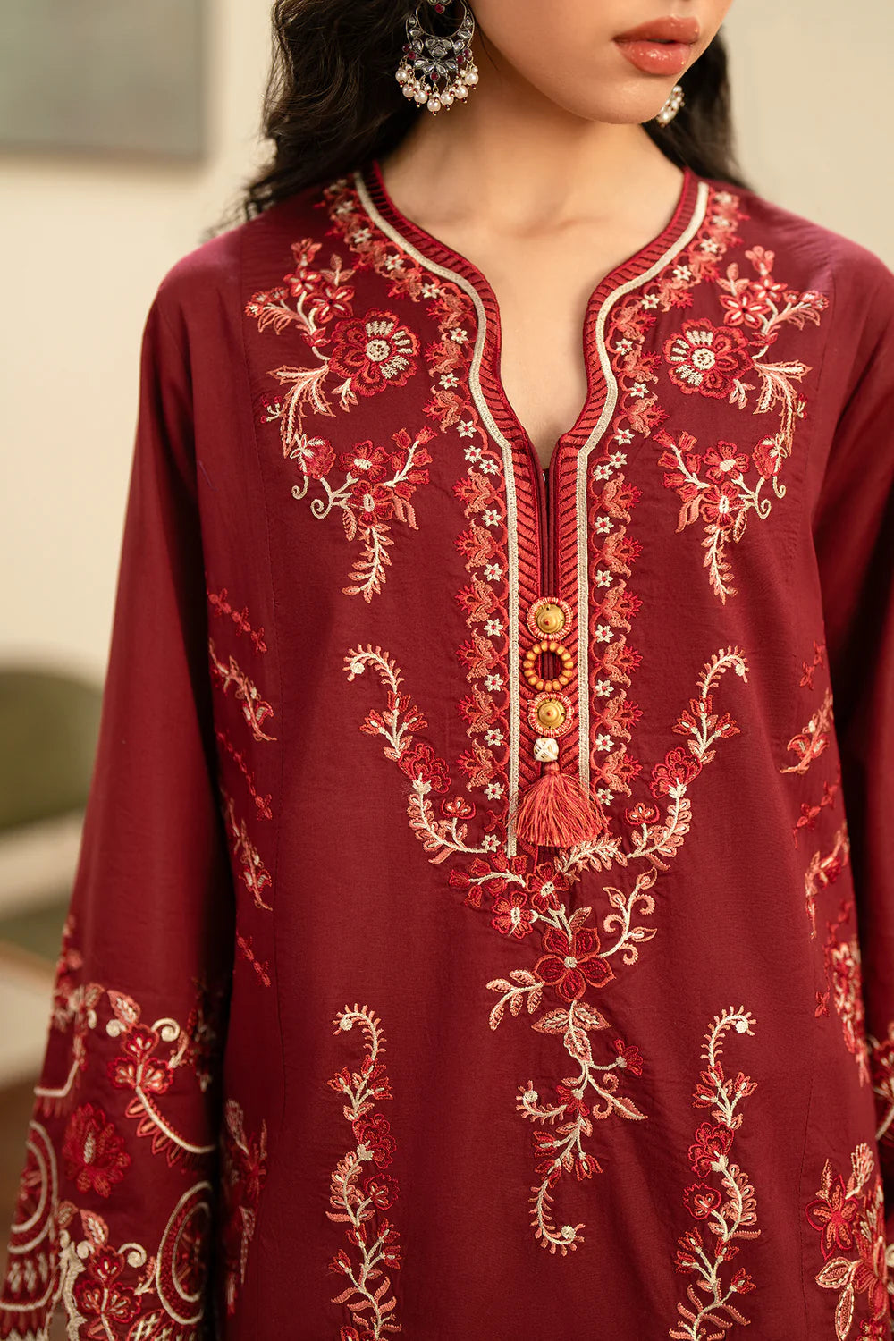 TERRACOTTA | E4356/103/303 | Rozana Collection Summer '26 - Drop 2 | Ethnc