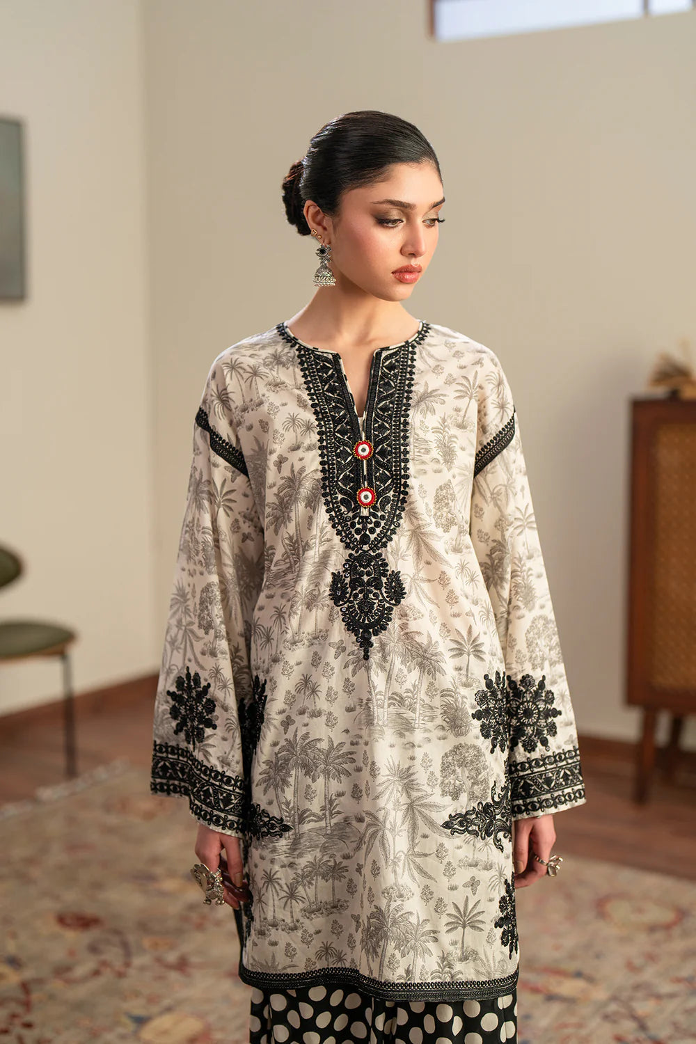 LEMON ICING | E4304/103/004 | Rozana Collection Summer '26 - Drop 2 | Ethnc