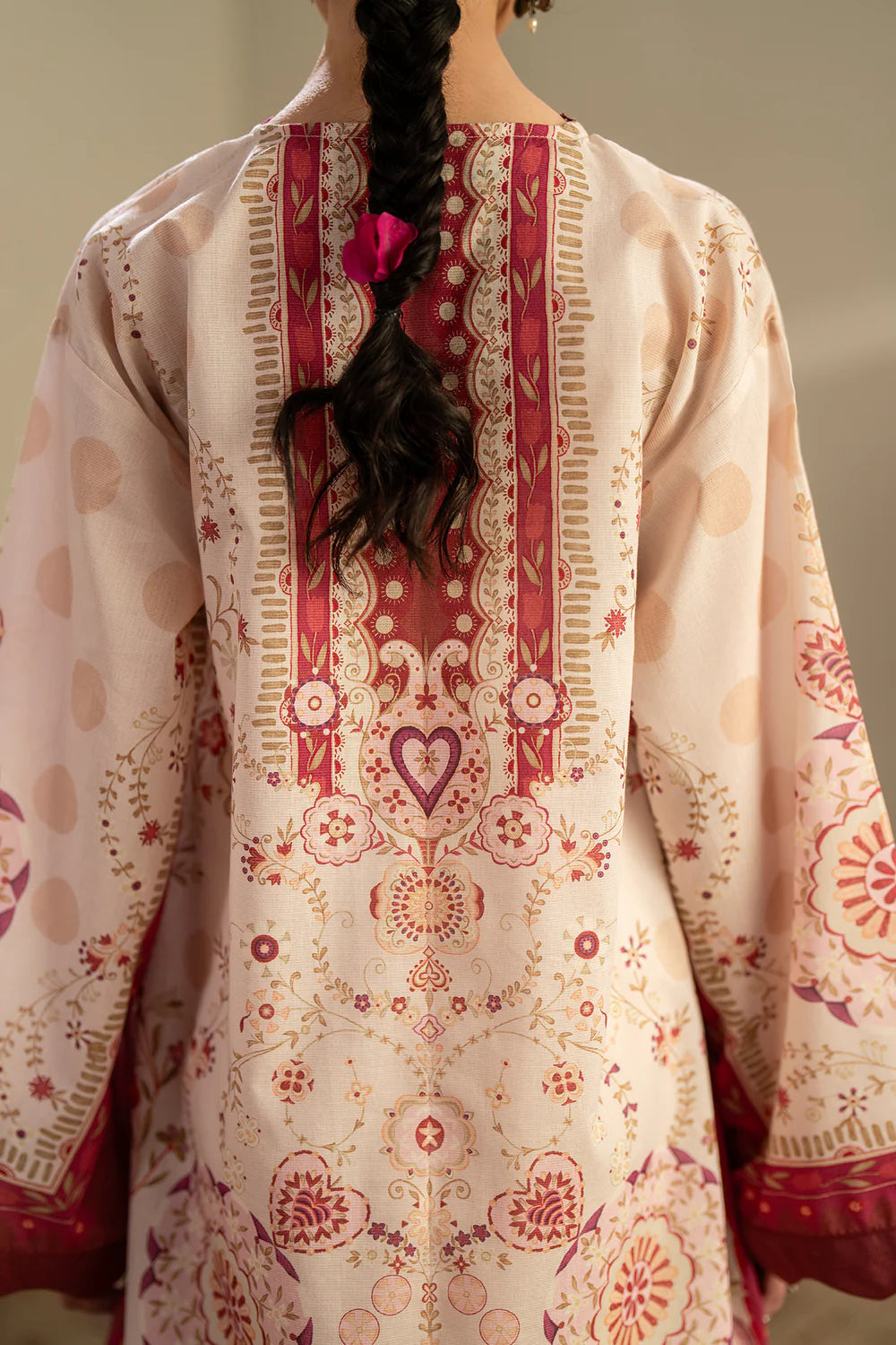 PALE CORAL | E4421/103/329 | Rozana Collection Summer '26 - Drop 2 | Ethnc