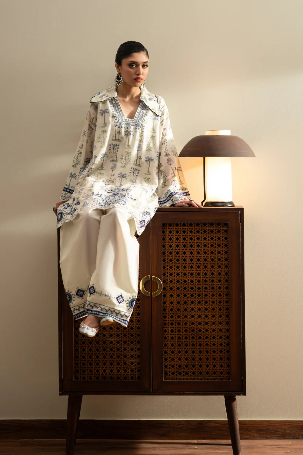 VANILLA ICE | E4268/103/005 | Rozana Collection Summer '26 - Drop 2 | Ethnc