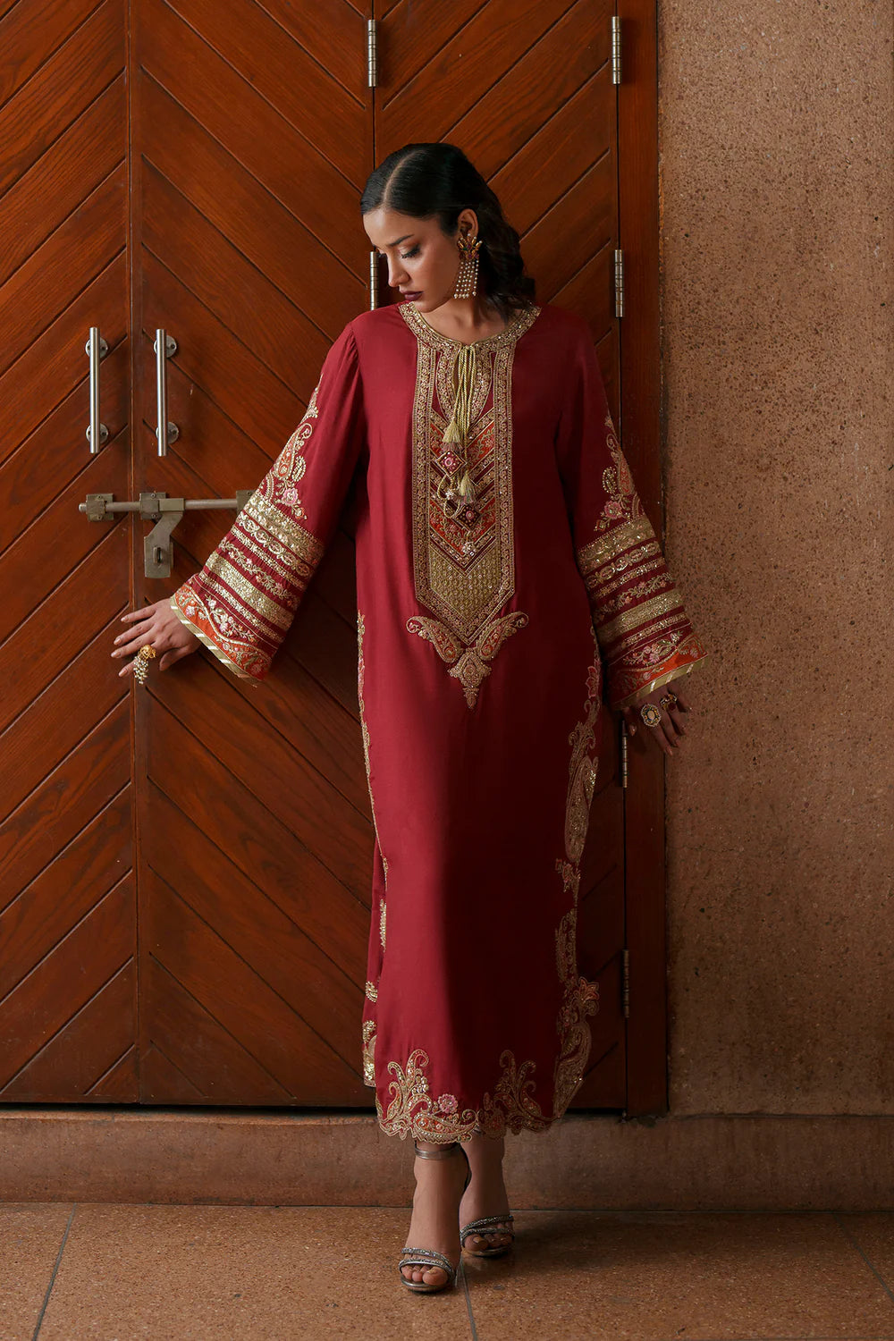 BURGUNDY | E1032/104/415 | Boutique Collection SS '26 Drop I | Ethnc