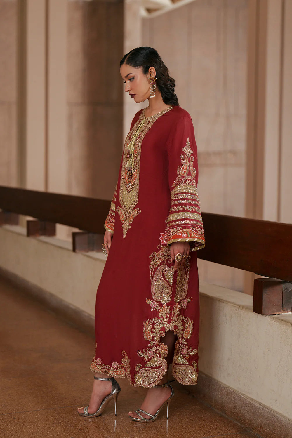 BURGUNDY | E1032/104/415 | Boutique Collection SS '26 Drop I | Ethnc