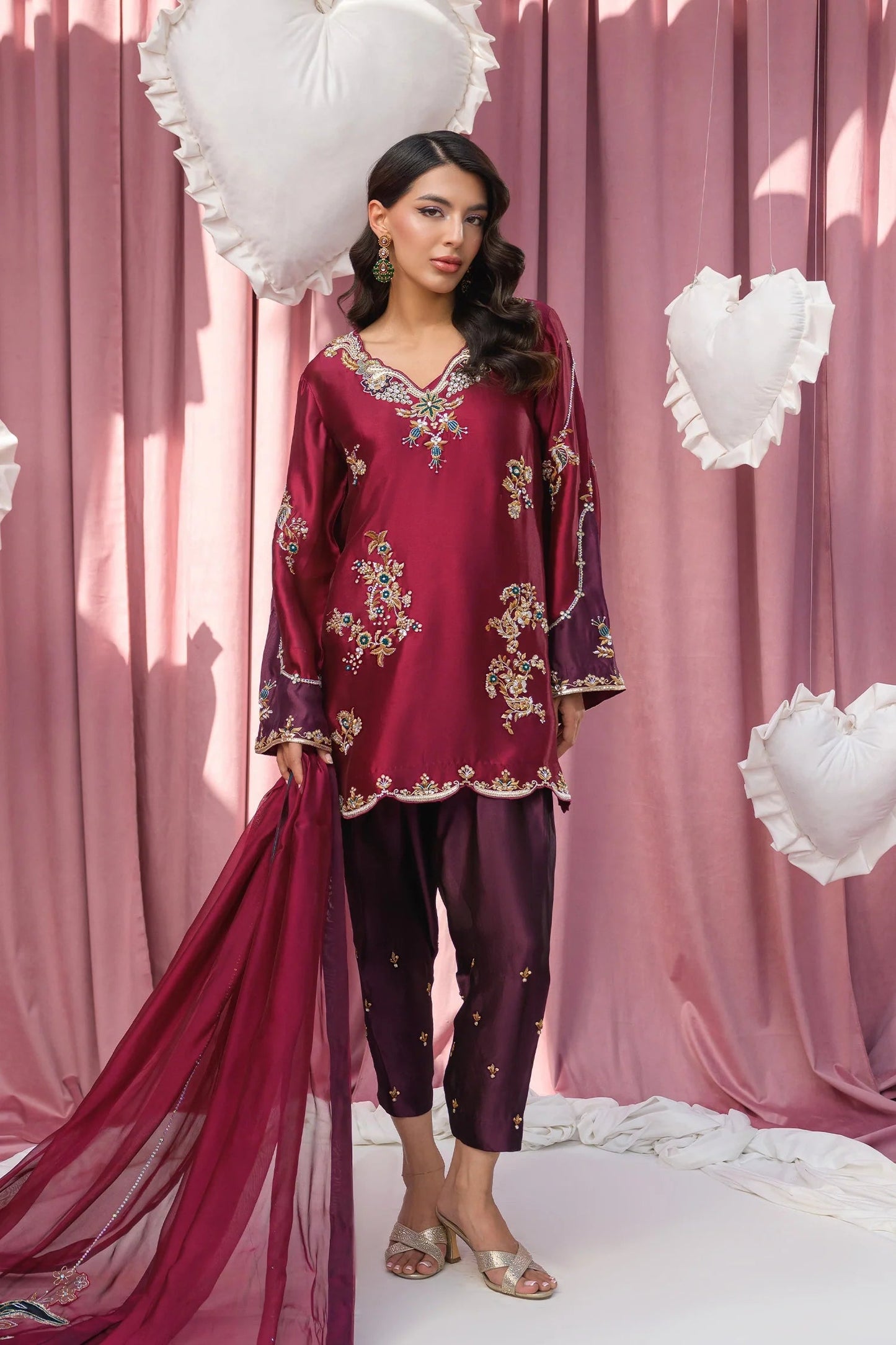 Burgundy | Eid Duo '26 | Flairs Studio