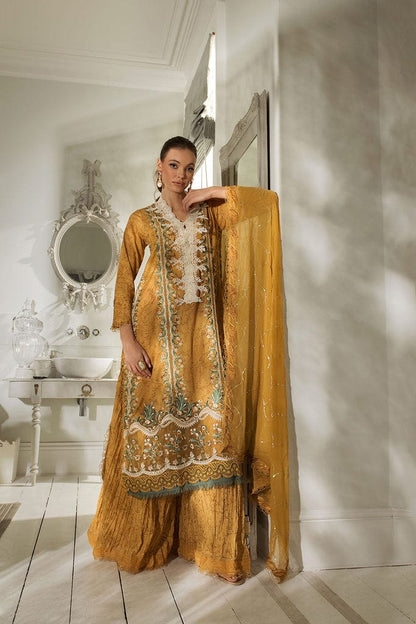 Sobia Nazir Luxury Lawn 2024 | Yellow Suit-Set
