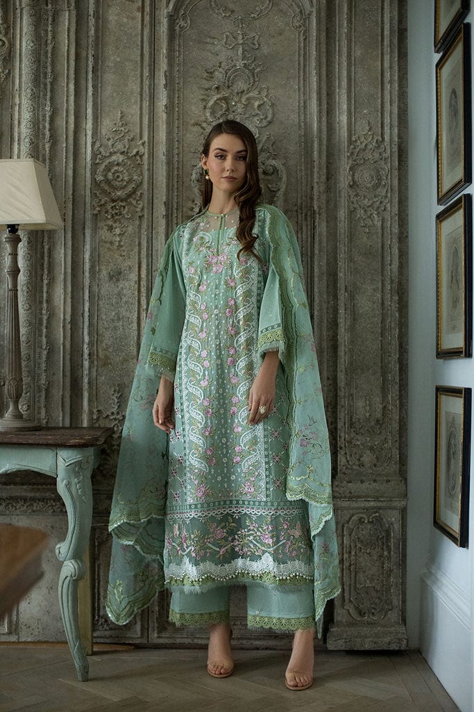 Sobia Nazir Luxury Lawn 2024 | Green Suit-Set