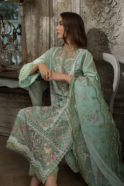 Sobia Nazir Luxury Lawn 2024 | Green Suit-Set