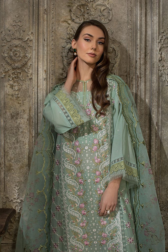 Sobia Nazir Luxury Lawn 2024 | Green Suit-Set