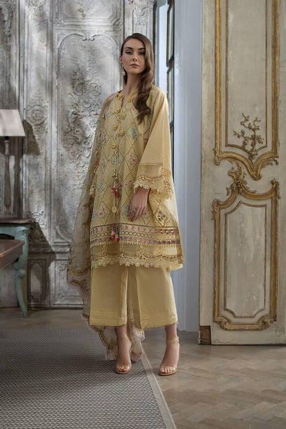 Sobia Nazir Luxury Lawn 2024 | Yellow Suit-Set
