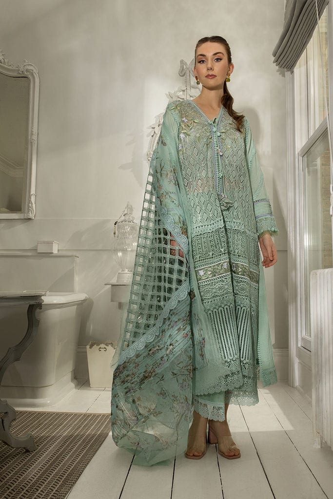 Sobia Nazir Luxury Lawn 2024 | Green Suit-Set