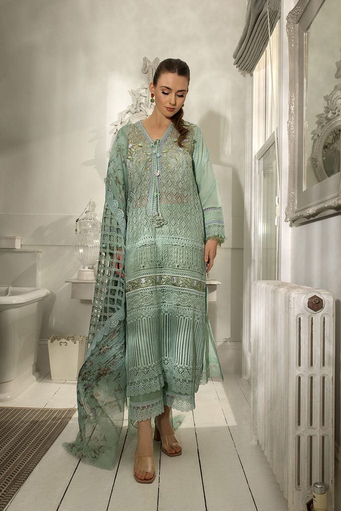 Sobia Nazir Luxury Lawn 2024 | Green Suit-Set
