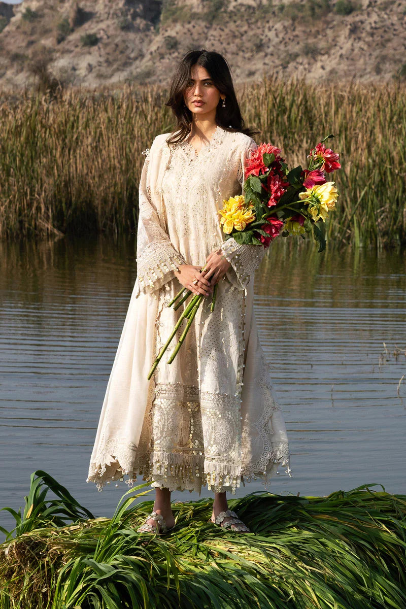 (L261-002-CV) | Unstitched Luxury Lawn '26 | SANA SAFINAZ