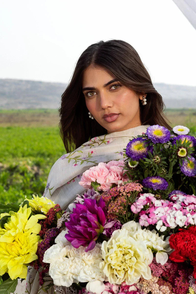 (L261-005-CV) | Unstitched Luxury Lawn '26 | SANA SAFINAZ