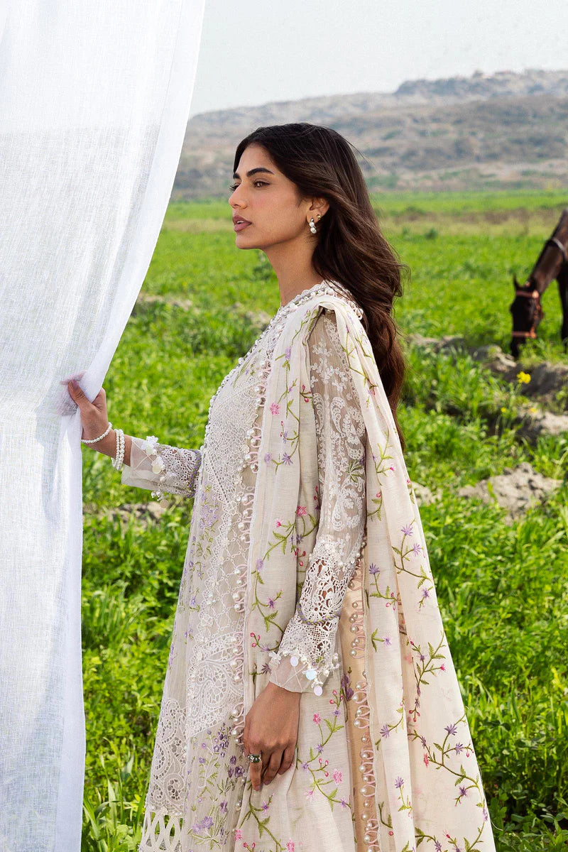(L261-005-CV) | Unstitched Luxury Lawn '26 | SANA SAFINAZ