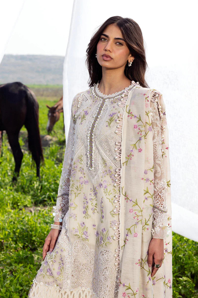 (L261-005-CV) | Unstitched Luxury Lawn '26 | SANA SAFINAZ
