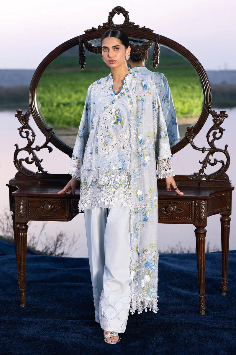 (L261-006-CV) | Unstitched Luxury Lawn '26 | SANA SAFINAZ