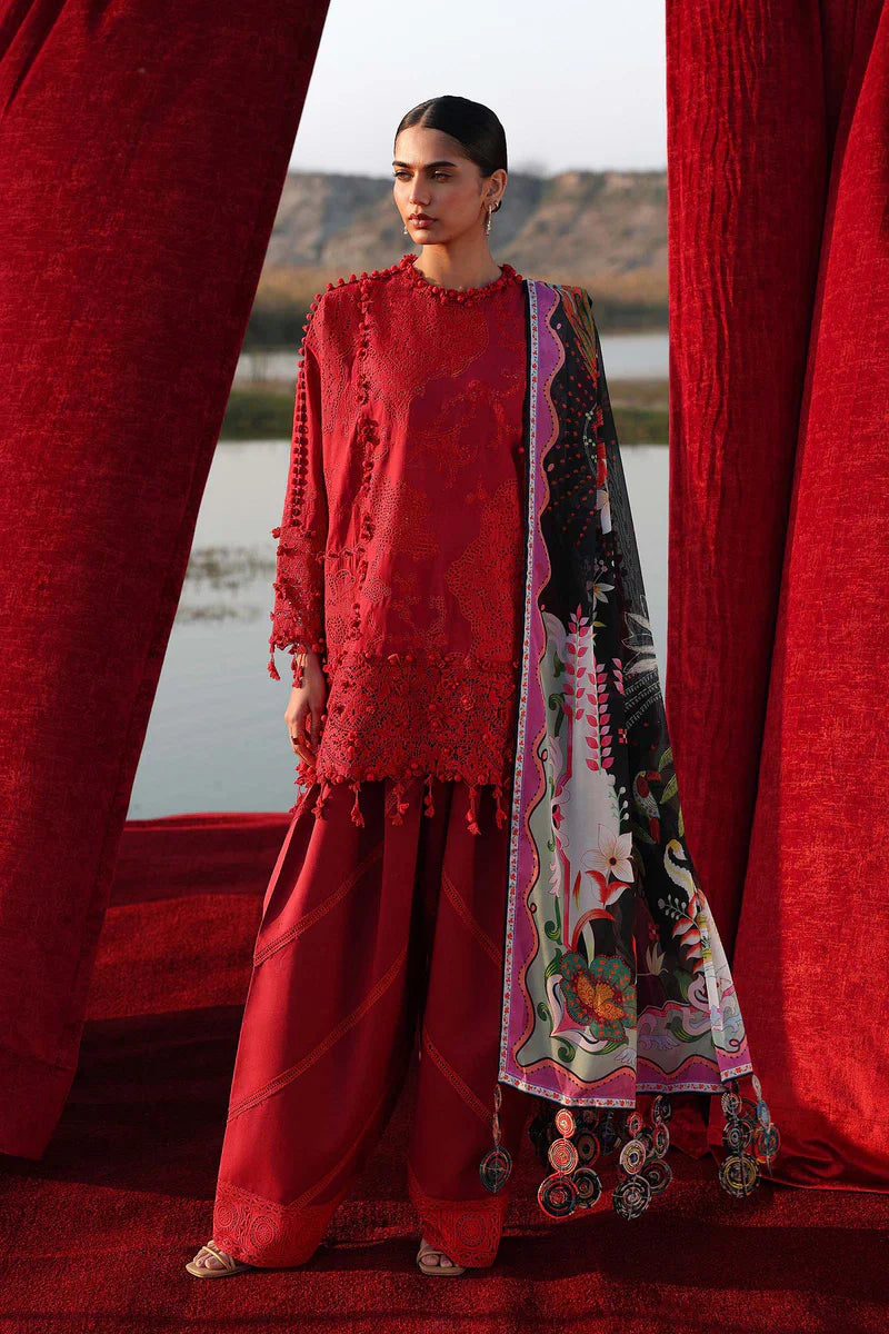 (L261-007-CL) | Unstitched Luxury Lawn '26 | SANA SAFINAZ