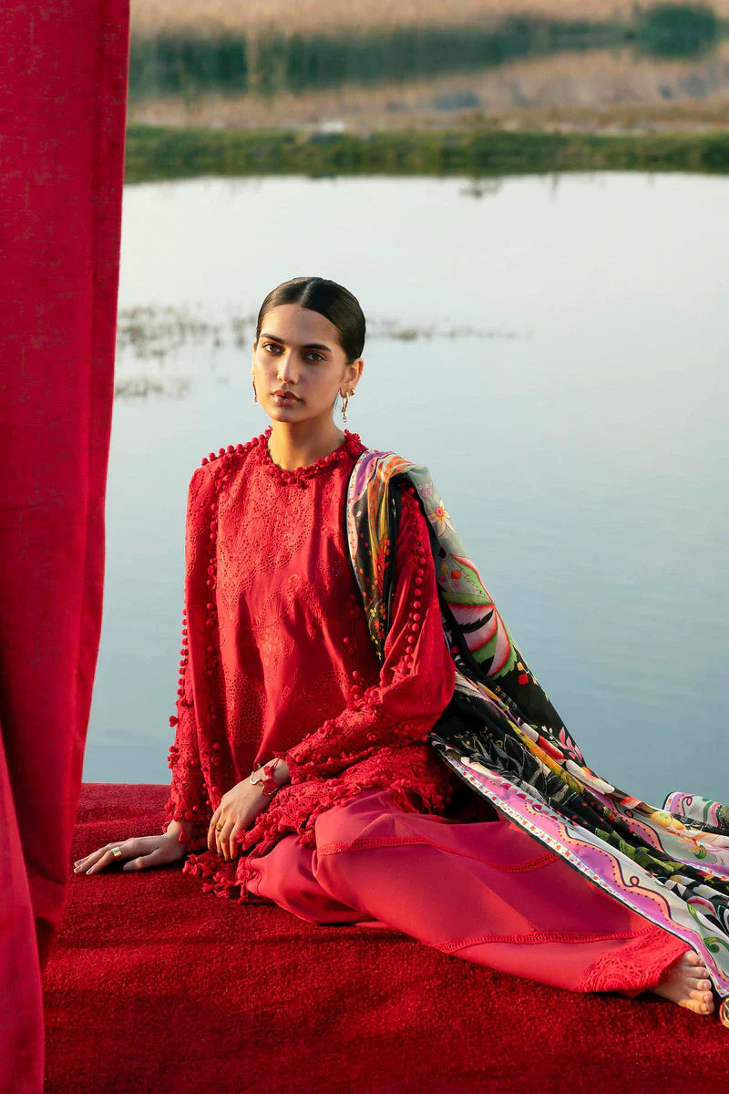 (L261-007-CL) | Unstitched Luxury Lawn '26 | SANA SAFINAZ