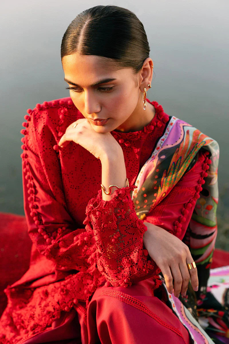 (L261-007-CL) | Unstitched Luxury Lawn '26 | SANA SAFINAZ