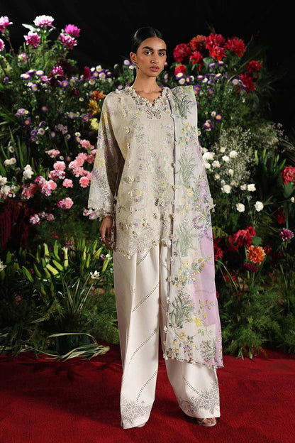 (L261-008-CL) | Unstitched Luxury Lawn '26 | SANA SAFINAZ