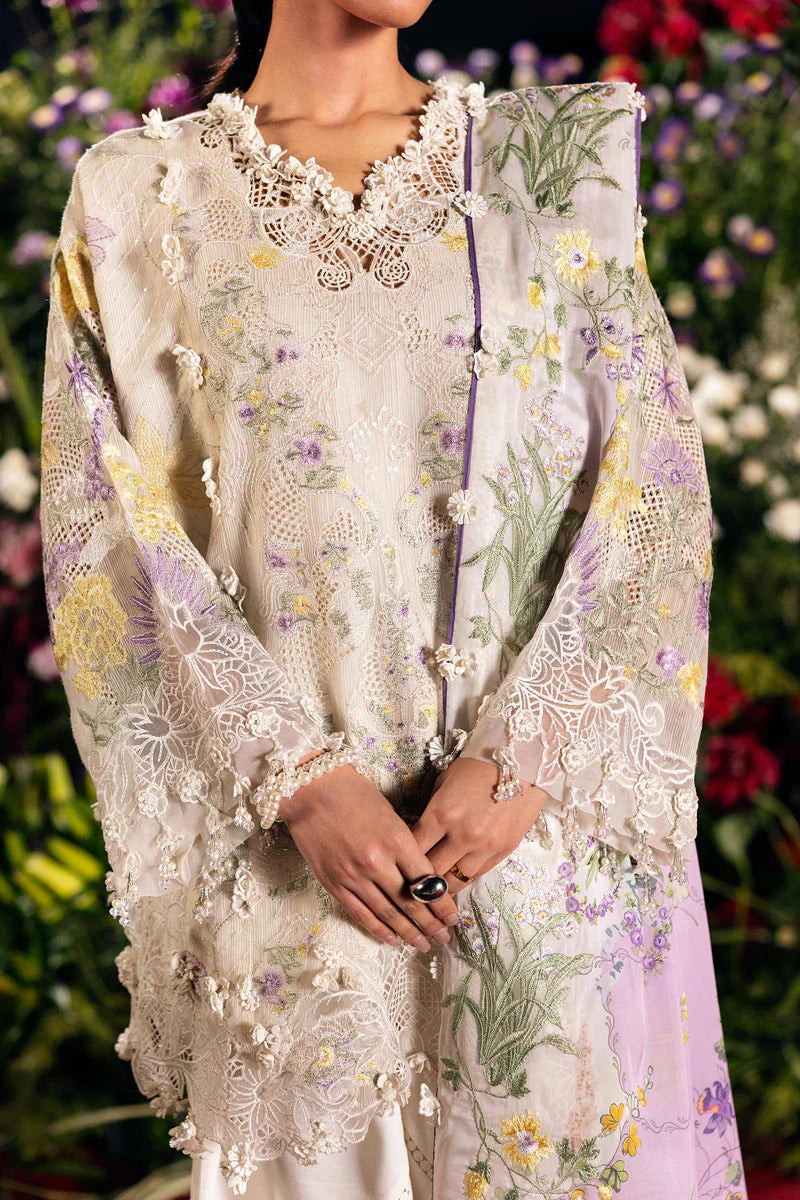 (L261-008-CL) | Unstitched Luxury Lawn '26 | SANA SAFINAZ