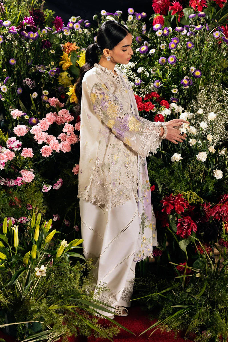 (L261-008-CL) | Unstitched Luxury Lawn '26 | SANA SAFINAZ