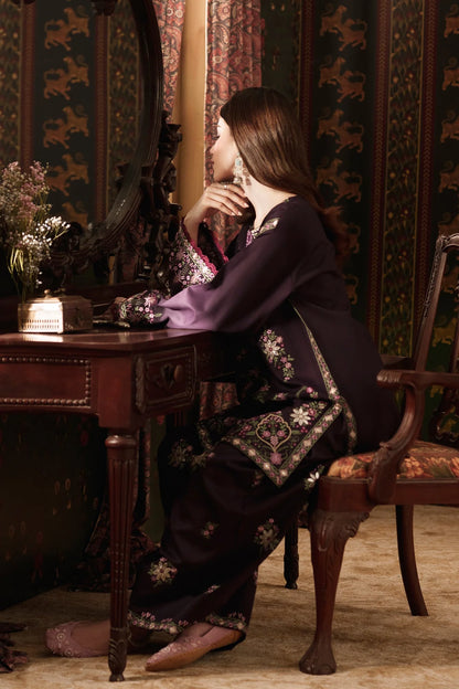 EMBROIDERED SUIT (E4775-103-503) Ethnc - Rozana Winter Drop III