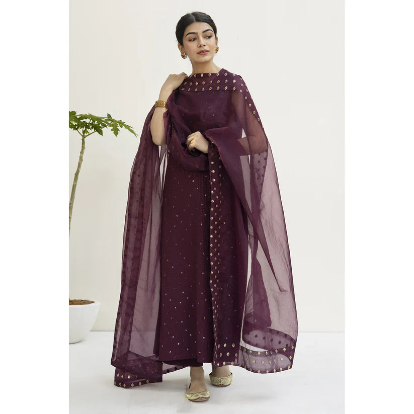 BURGUNDY OUTFIT | FESTIVE' 23 | DYOT