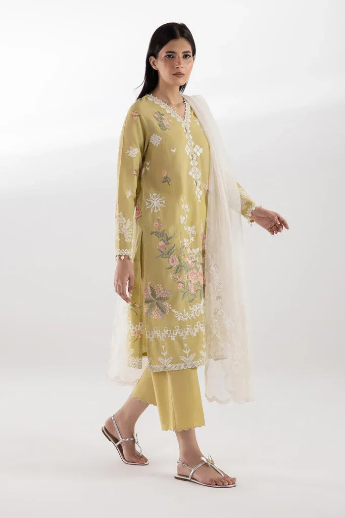 SC26MUZ116BP3 | Spring Summer '26 - Stitched Muzlin Lawn Suit | SANA SAFINAZ