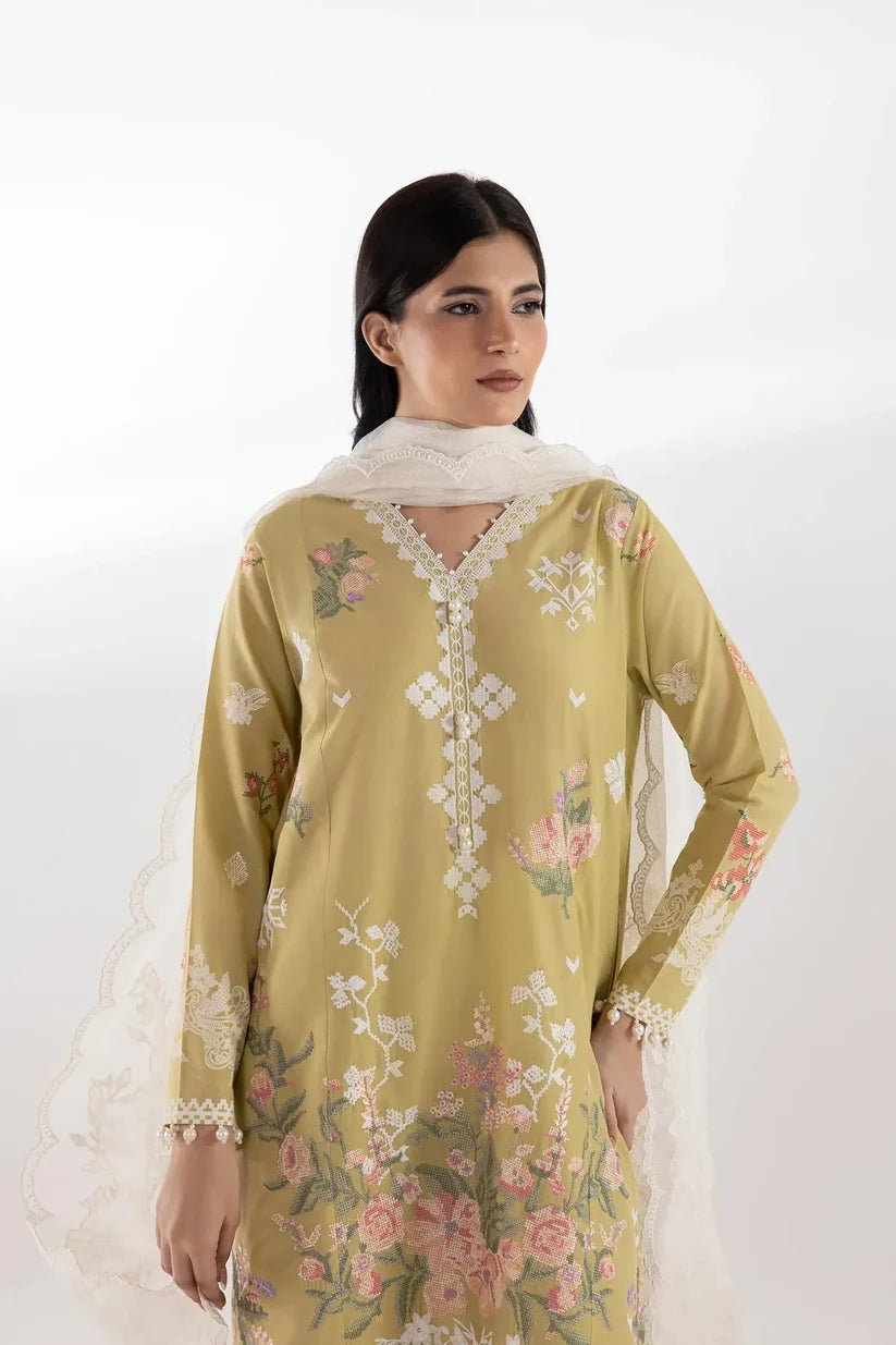SC26MUZ116BP3 | Spring Summer '26 - Stitched Muzlin Lawn Suit | SANA SAFINAZ