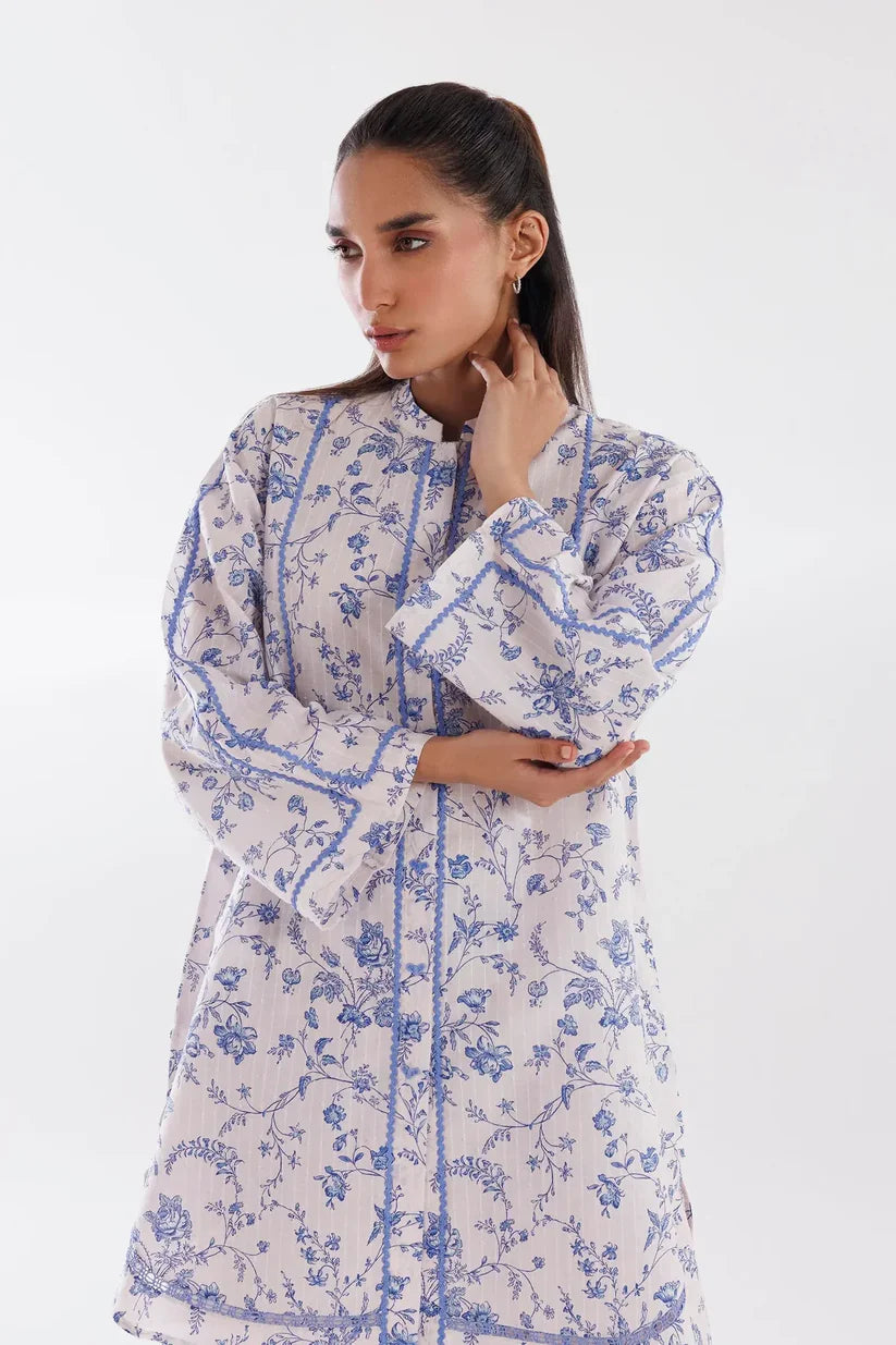SS26BSP036P2T | Spring Summer '26 - Stitched Printed Brochia Shirt + Shalwar | SANA SAFINAZ