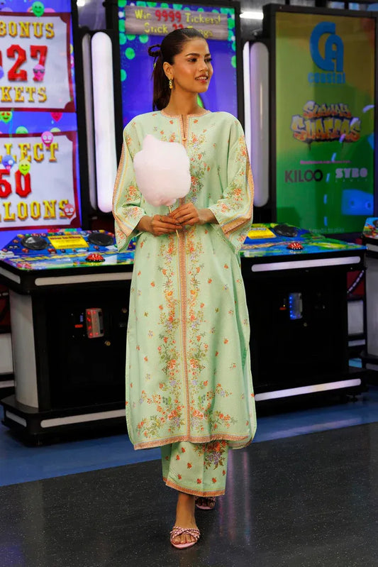 SS26BSP107P2T | Spring Summer '26 - Stitched Printed Lawn Shirt + Culotte | SANA SAFINAZ