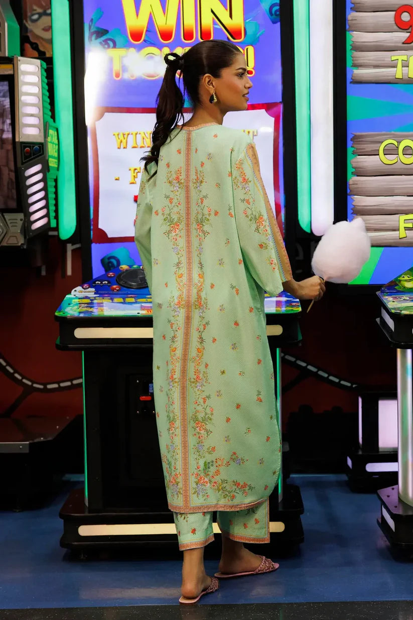 SS26BSP107P2T | Spring Summer '26 - Stitched Printed Lawn Shirt + Culotte | SANA SAFINAZ