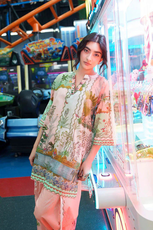 SS26BSP115P2T | Spring Summer '26 - Stitched Printed Lawn Shirt + Shalwar | SANA SAFINAZ
