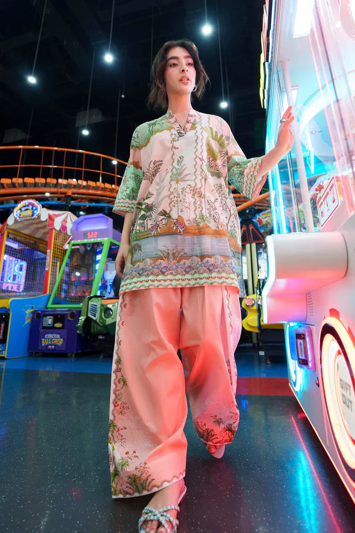 SS26BSP115P2T | Spring Summer '26 - Stitched Printed Lawn Shirt + Shalwar | SANA SAFINAZ