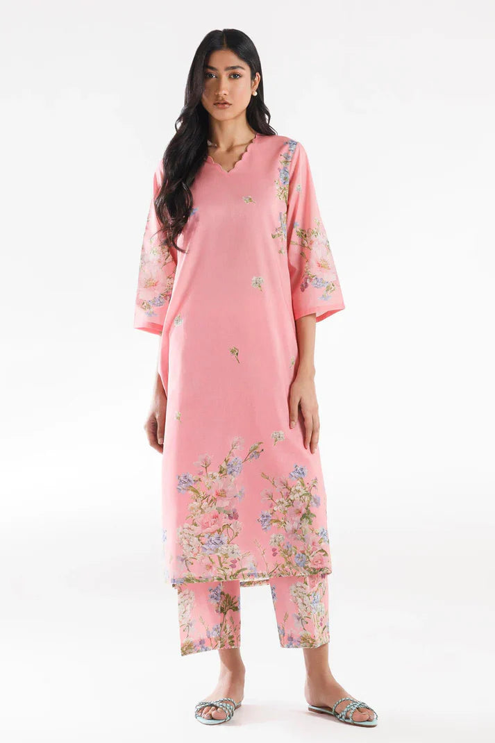 SS26BSP142P2T | Spring Summer '26 - Stitched Printed Lawn Shirt + Culotte | SANA SAFINAZ