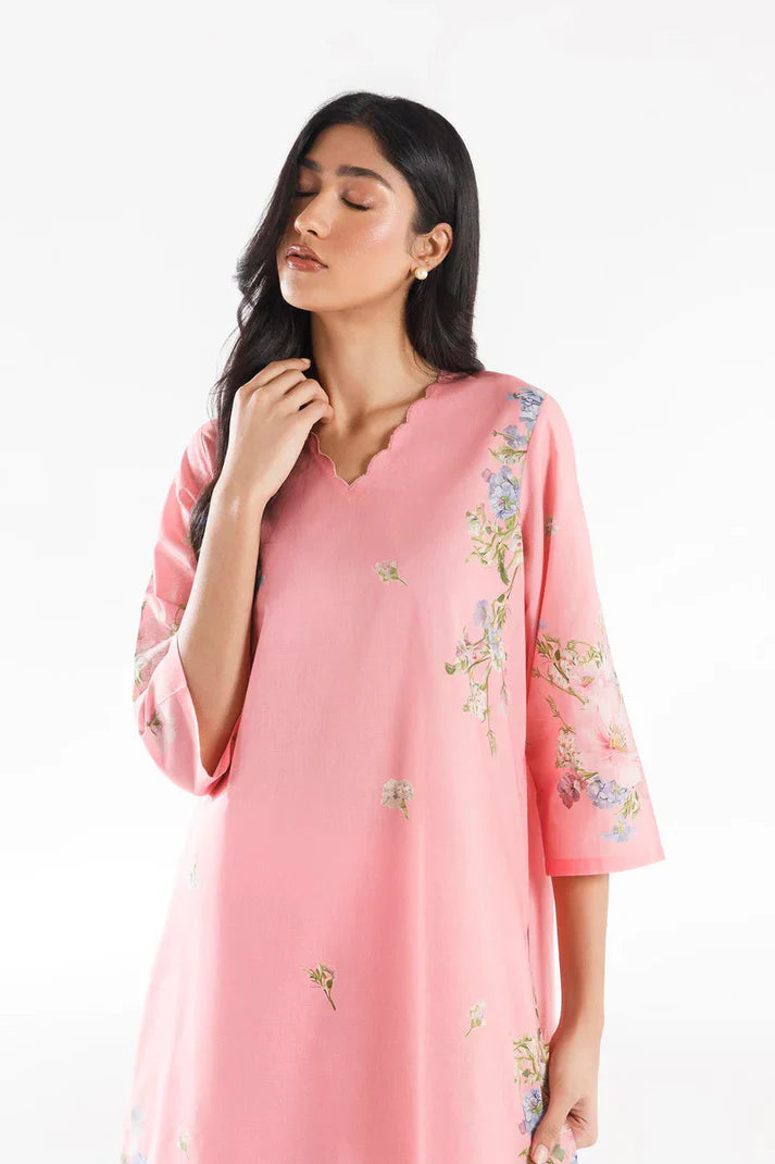 SS26BSP142P2T | Spring Summer '26 - Stitched Printed Lawn Shirt + Culotte | SANA SAFINAZ