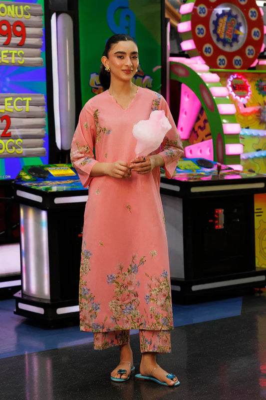 SS26BSP142P2T | Spring Summer '26 - Stitched Printed Lawn Shirt + Culotte | SANA SAFINAZ