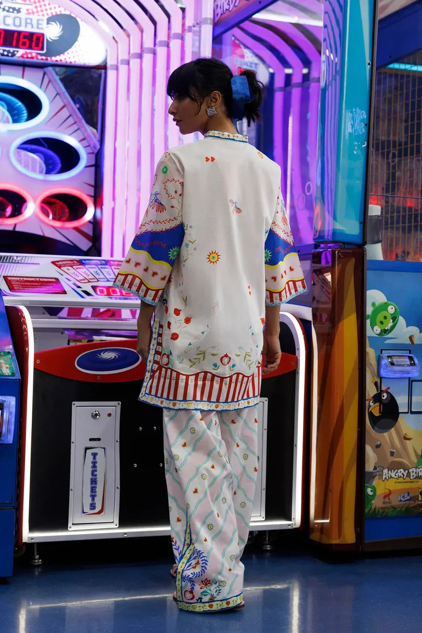 SS26BSP149P2T | Spring Summer '26 - Stitched Printed Lawn Shirt + Shalwar | SANA SAFINAZ