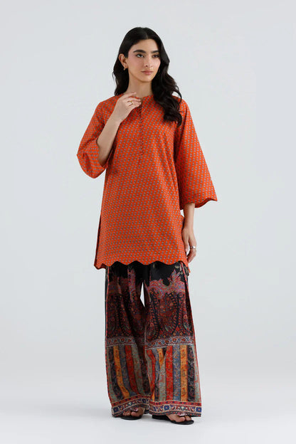 Sana Safinaz Eid Edit '26 - Stitched Printed Lawn Shirt+ Shalwar | Ss26bsp178p2t