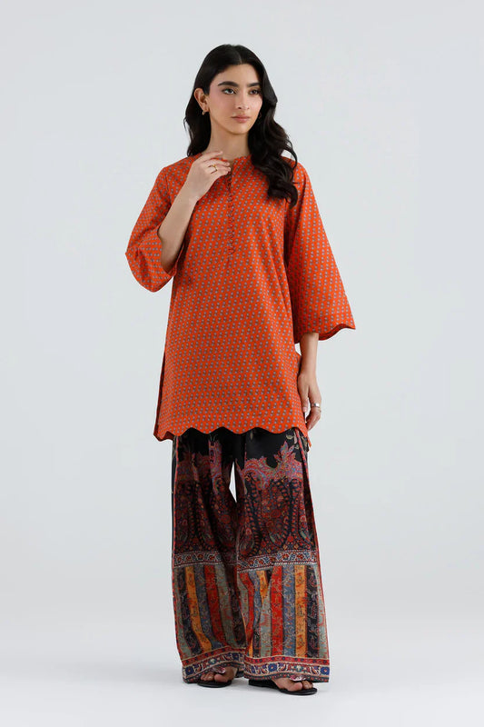 Sana Safinaz Eid Edit '26 - Stitched Printed Lawn Shirt+ Shalwar | Ss26bsp178p2t